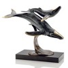 SPI Home Whalesong Sculpture – Graceful Brass Whale Figurine, Ocean-Inspired Tabletop Accent, 8.5" Tall - 2 of 3