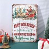 Lomsoe Santa Claus and Elk Tin Sign 12¡Á8inch "May You Never Be Too Grown Up To Search The Skies On Christmas Eve" Funny Tin Signs Christmas Gift - 4 of 4