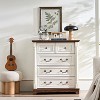 Farmhouse 5-Drawer Wooden Dresser Chest Rustic Storage Organizer for Bedroom Living Room Durable Furniture - 2 of 4