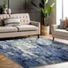 Washable Modern Abstract Rug Non Slip Low Pile Rug Soft Contemporary Throw Floor Cover Foldable Indoor Carpet for Living Room Bedroom - 2 of 4