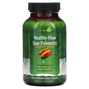 Irwin Naturals Healthy-Flow Saw Palmetto, 60 Liquid Soft-Gels - 1 of 2