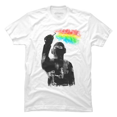 Men's Design By Humans Rainbow Ops By gloopz T-Shirt