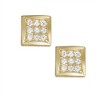 Designs By Gioelli 14K Gold Over Sterling Silver Cubic Zirconia Stud Earrings - 3 of 3