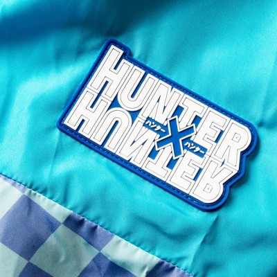 Hunter x Hunter Killua Long Sleeve Blue Checkered Hooded Anorak-XL — фото 5