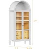 72" Tall Auto Sensor Light Arched Cabinet - 3 of 4