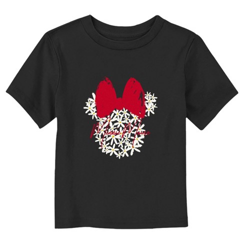 Mickey & Friends Minnie Floral Silhouette T-Shirt - image 1 of 3