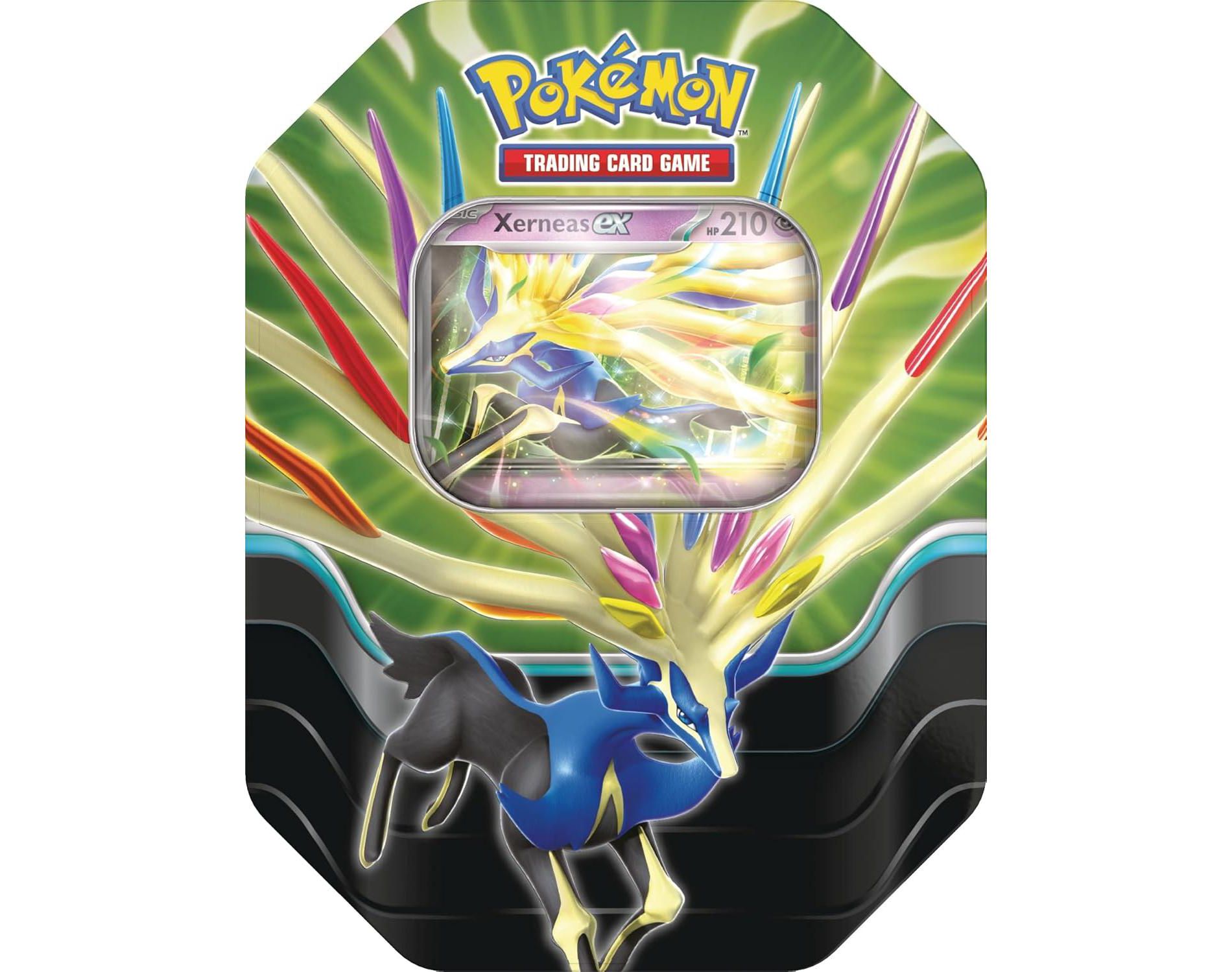 Pokemon TCG: Azure Legends Tin – Xerneas ex (4 Booster Packs & 1 Foil Promo Card)