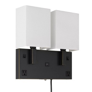 Cal Lighting Oberlin - 2 Light Wall Mount in Modern Style-14 Inches Tall and 13 Inches Wide - 1 of 4