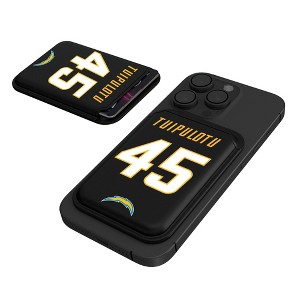 Keyscaper NFL Los Angeles Chargers Players Game Tactic Black Magnetic Credit Card Wallet - 1 of 3