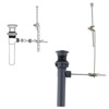 WOWOW 2 1/8 in. x 8 5/8 in. x 8 5/8 in. Lift Rod Drain Assembly in Brushed Nickel - 2 of 4