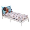Disney Moana Free as the Ocean Aqua, Purple, Orange, and White Tropical 2 Piece Toddler Sheet Set - Fitted Bottom Sheet and Reversible Pillowcase - 2 of 4