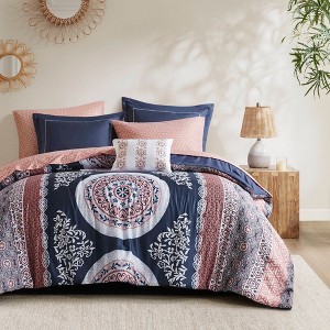 Stylish Boho Print Comforter Set, All Season Home Textile for Modern Bedroom Decor - 1 of 4