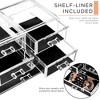 Sorbus Clear Makeup Organizer Display - Stylish Organization and Storage Case for Cosmetics, Jewelry & Hair Accessories - 4 of 4