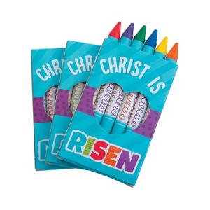 Fun Express Colorful He Lives Jumbo Crayons - 72 Pc. for Easter Celebrations - 1 of 2