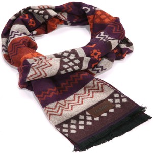 Mio Marino | Women's Cashmere Feel, 100% Cotton Fashion Winter Scarf - 1 of 3