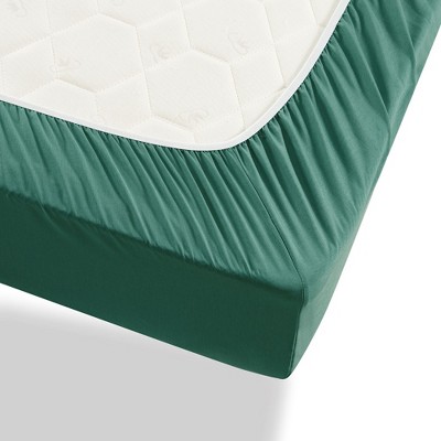 Hunter Green Queen Bamboo Rayon 4-Piece Sheet Set