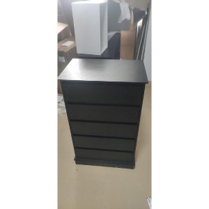 PB Board Angled Cabinet, 5 Drawers, White - 1 of 1