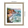 Kate and Laurel Framed Art Pho Beach by Nikita Jariwala, 22x26, Woodgrain Stripe Mocha - 2 of 4