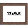 PosterPalooza | 13x9.5 Wide Barnwood Picture Frame, UV Acrylic, 6 Finishes - Grey, Brown, White, and Black - 2 of 4