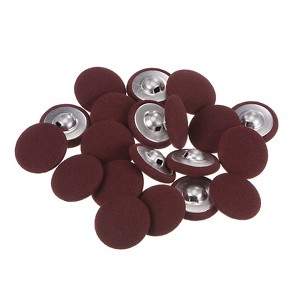 Unique Bargains Metal Shank Round Cloth Covered DIY Sewing Buttons 20 Pcs - 1 of 4