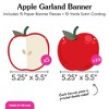 Big Dot of Happiness Apple Garland Banner, Back to School Classroom Teacher Decor, Fall Harvest Decor Backdrop, 30 Feet of Cord, 15 Paper Apple Shapes - 4 of 4