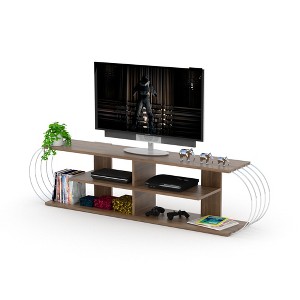 NicBex TV Stand for 68 Inch TV,TV Entertanment Center with 4 Open Storage Shelves,Modern TV Console Table for Living Room - 1 of 4