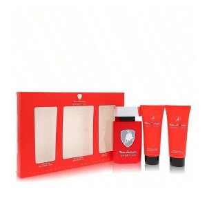 Lamborghini Sportivo by Tonino Lamborghini Men Gift Set -- 4.2 oz Eau De Toilette Spray + 3.4 oz Shower Gel + 3.4 oz After Shave Balm - 1 of 1