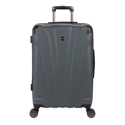 SWISSGEAR Cascade Hardside Medium Checked Suitcase - Dark Gray