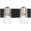 Livex Lighting Zurich 2 - Light Vanity in  Black/Brushed Nickel - 4 of 4