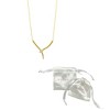 Adornia 14k Gold Plated Crystal Wrap Snake Necklace - 3 of 3