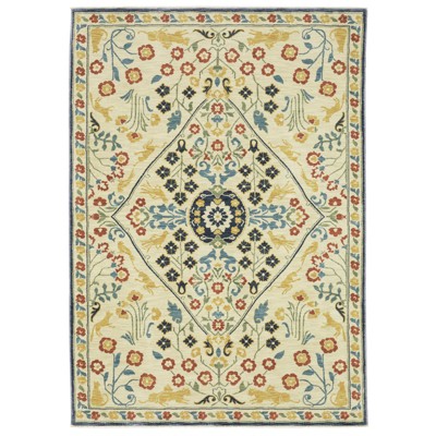 Oriental Weavers Francesca FR06B Ivory/ Multi Indoor Area Rug - 5'3" x 7'6"