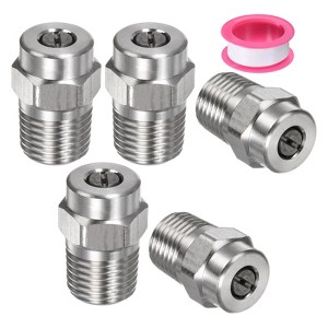 Unique Bargains Stainless Steel Durable Corrosion Resistant Pressure Washer Nozzles 5 Pcs - 1 of 4