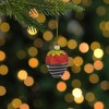 Northlight 2.75" Chocolate Covered Glittered Strawberry Christmas Glass Ornament - 2 of 3