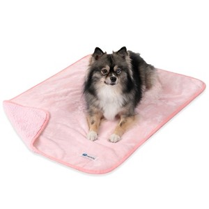 PetAmi Waterproof Dog Blanket For Pet Cat, Faux Shearling Fleece Couch Cover, Soft Plush Washable Reversible Throw - 1 of 4