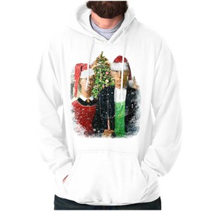 Christmas Gothic Art Xmas Couple Hoodie Sweatshirt Women Men Brisco Brands - 1 of 4