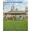 10x20 FT Pop Up Canopy Tent with 6 Sidewalls, Outdoor Heavy Duty Commercial Instant Shelter, One-Person EZ Set Up, Brown - 2 of 4