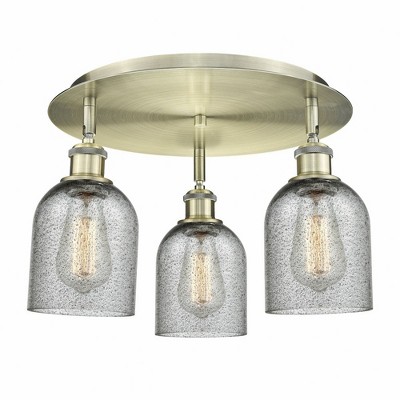 Caledonia - 3 Light Flush Mount In Industrial Style-9.5 Inches Tall and 16.75 Inches Wide