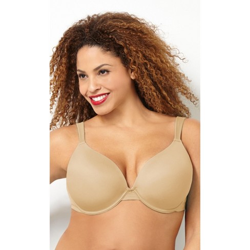 AVENUE | Women's Plus Size Basic Plunge Bra - beige- 52C
