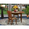 Glam Dinette Set - 3 Piece Dining Table & Chairs - Modern Kitchen Table Set - 32x54 Inch Rectangle Table - 2 of 4