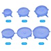 Unique Bargains Reusable Silicone Stretch Lids for Bowls and Food Covers 3 Sets - 3 of 4