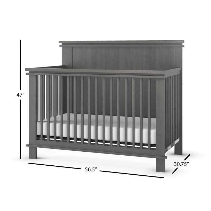 Child Craft Denman 4-in-1 Convertible Crib - Midnight Gray, 5 of 8