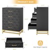 Modern 4-Drawer Dresser for Bedroom,Wide Drawer Chest of Drawers with Sturdy Handles,Classic Wooden Storage Dresser for Livingroom,Easy Assembly - 2 of 4