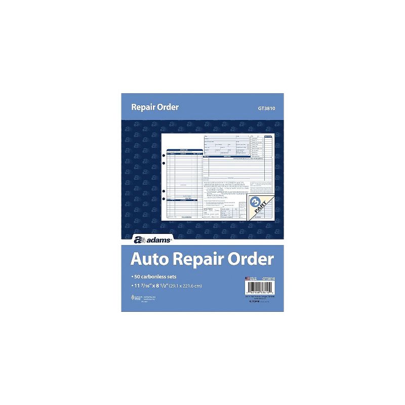 Adams Auto Repairs Book 11.44L x 8.5W GT3810, 2 of 3