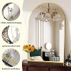 Arched Wall Mirror, Arch Bathroom Mirror, Wall Mounted Vanity Mirror with Arch Metal Frame, Modern Bathroom Vanity Mirror for Bedroom - 4 of 4