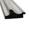 34" x 28" Parlor Framed Wall Mirror Silver - Amanti Art: Modern Rectangle, Beveled Glass, No Assembly Required - 2 of 4