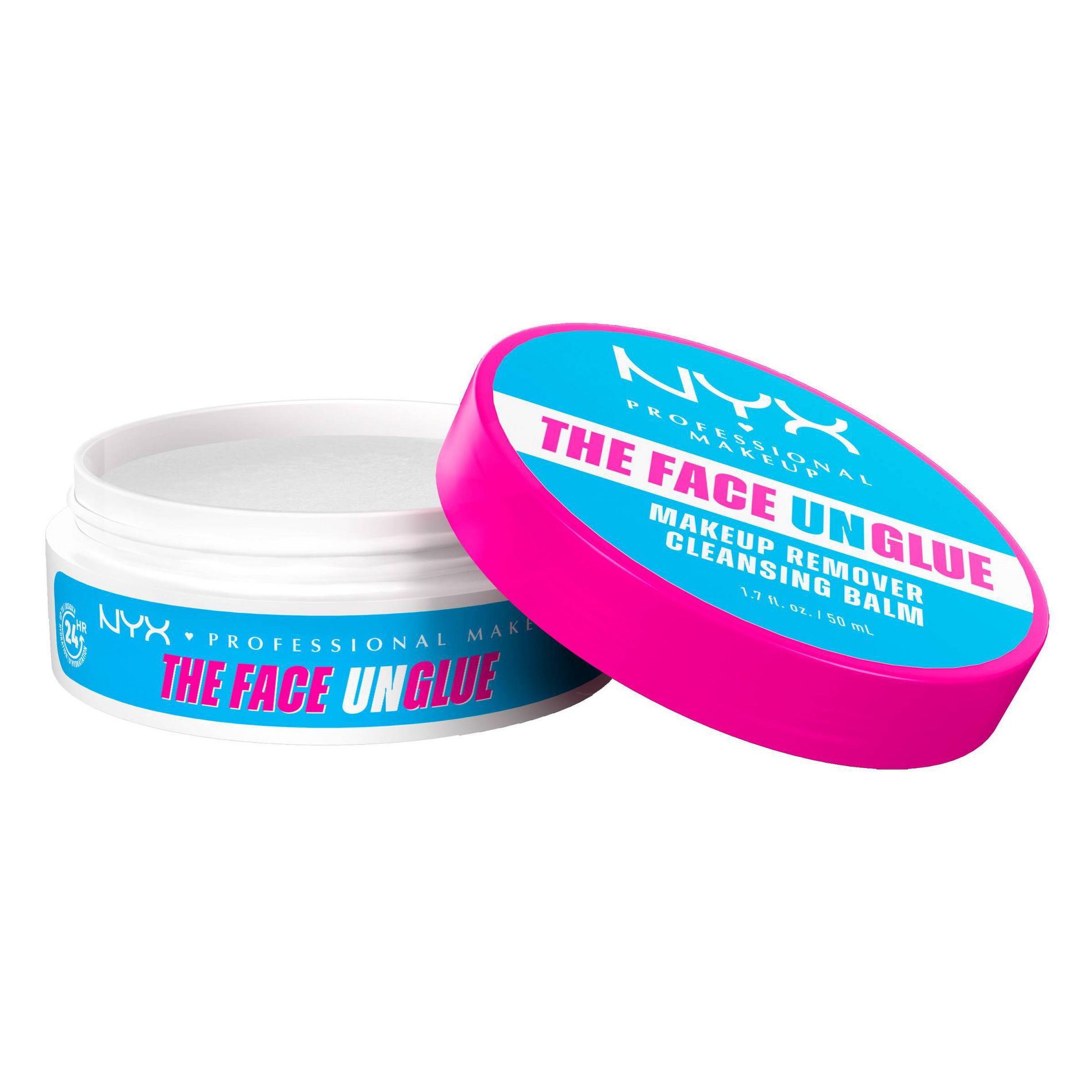 NYX Professional Makeup The Face Unglue Makeup Remover Cleansing Balm, Face Cleanser With Shea Butter & Jojoba Oil - 1.7 fl oz