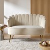 Savier 50.2" Contemporary Velvet Living Room and Bedroom Tufted Loveseat | KARAT HOME - 2 of 4