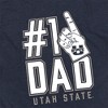 Utah State University Aggies 1 Dad Adult T-Shirt Navy - 4 of 4