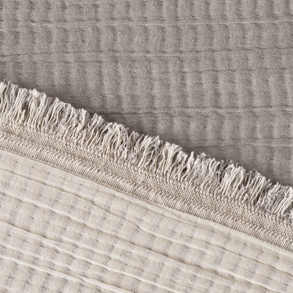 Cubrecama reversible de algodón chambray texturizado - Casaluna™ 4