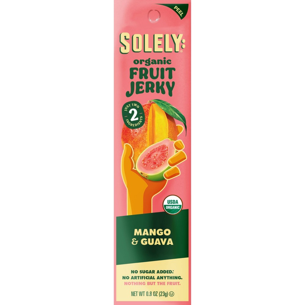 Solely Organic Mango & Guava Fruit Jerky - 0.8oz